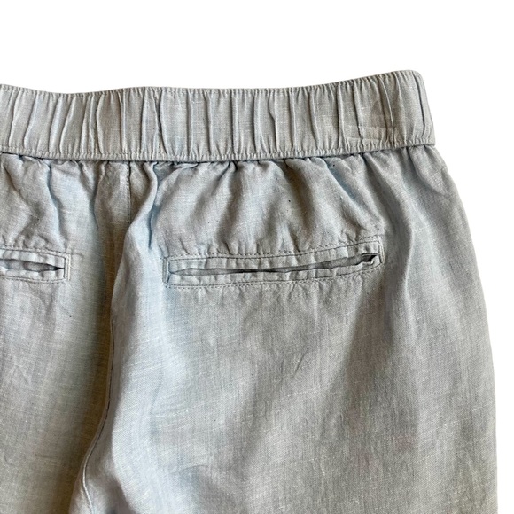 Rachel Roy Women’s cropped blue linen pull-on pants - Sz S - Picture 8 of 8